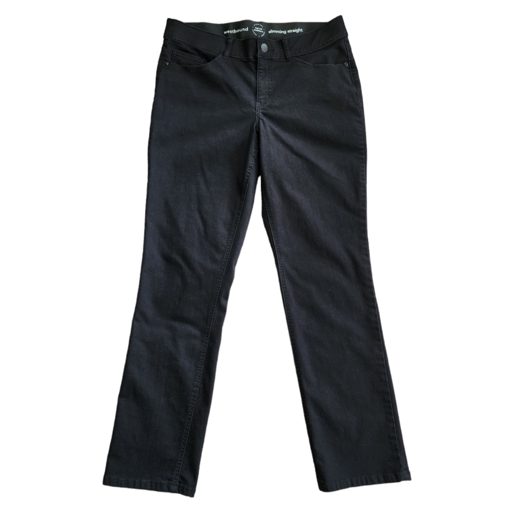 Westbound Slimming Straight Comfort Band Jean Pants Size 12L